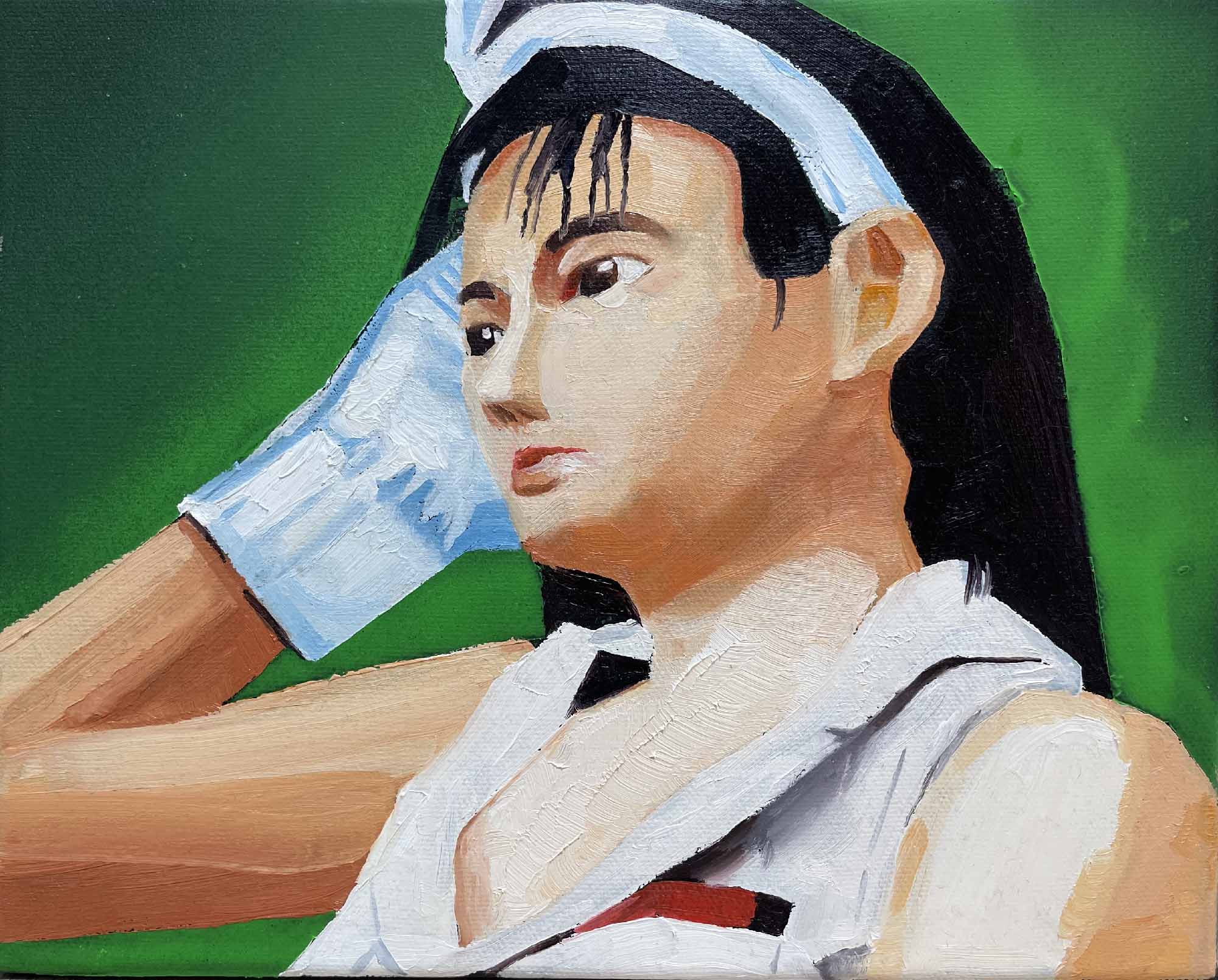J.K., 2026. Oil on canvas | 22 x 27,3 cm.